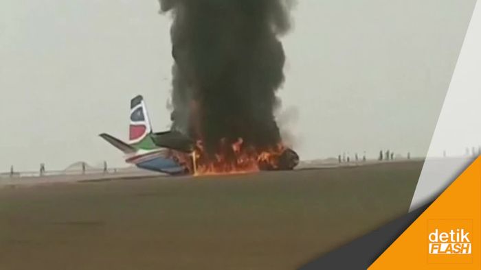 Pesawat Tabrak Mobil Pemadam di Sudan Selatan