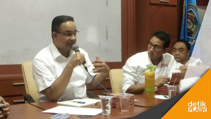 Anies-Sandi ke Dewan Pers Bahas Hoax  