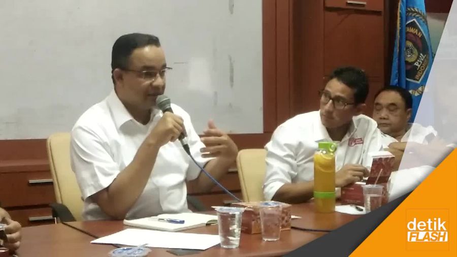 Anies-Sandi ke Dewan Pers Bahas Hoax  