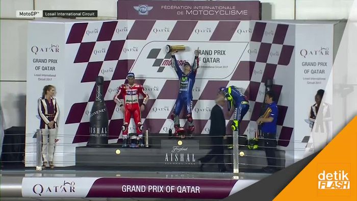 Seri Perdana MotoGP 2017 Jadi Milik Vinales