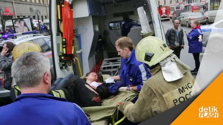 Korban Ledakan Subway St Petersburg Dievakuasi