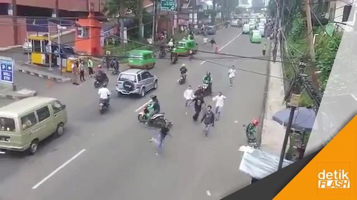 Driver Grab Pemberani, Bubarkan Tawuran Pelajar di Bogor