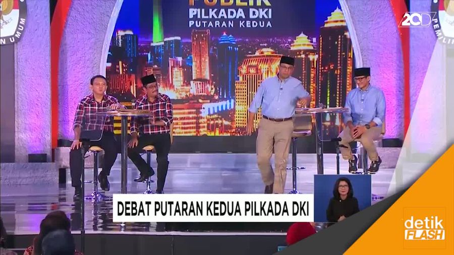 Ahok Minta Maaf Diakhir Debat, Anies Akan Hormati Mantan Lawan