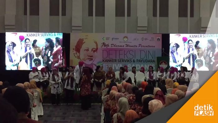 Ibu Negara Tinjau Kegiatan Deteksi Dini Kanker Serviks dan Payudara
