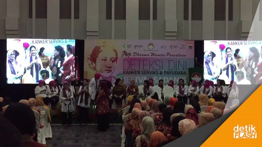 Ibu Negara Tinjau Kegiatan Deteksi Dini Kanker Serviks dan Payudara
