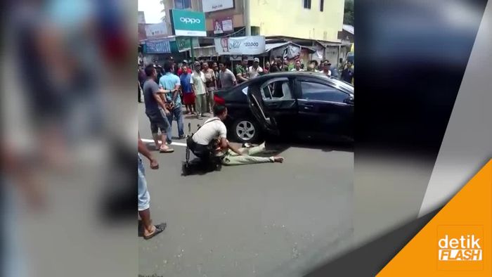 Panik! Begini Suasana Usai Polisi Tembaki Mobil Saat Razia