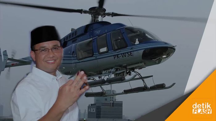 Bila Anies Naik Helikopter Temui Ahok