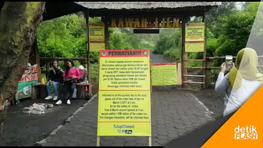 Bahaya Gas Beracun, Pendakian di Gunung Ijen Dibatasi  