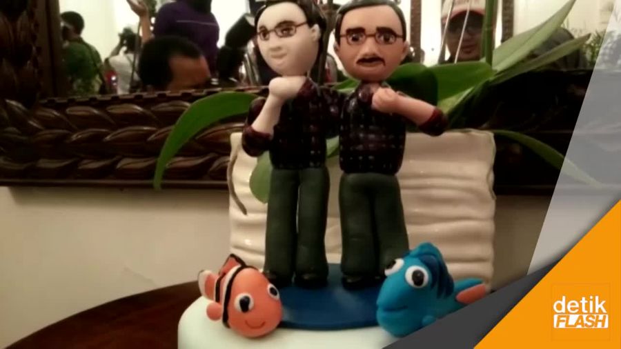 Ih Lucuuu... Ada Kue Ikan Nemo dan Balon Ahok-Djarot
