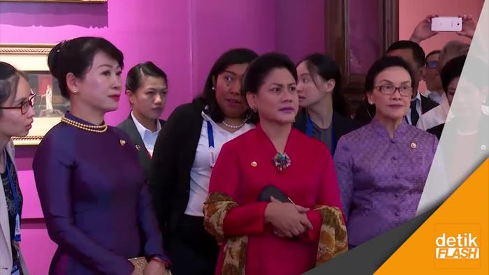 Ibu Iriana Disambut Istri Pemimpin ASEAN