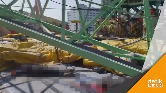 Lima Orang Tewas Tertimpa Crane di Korea Selatan