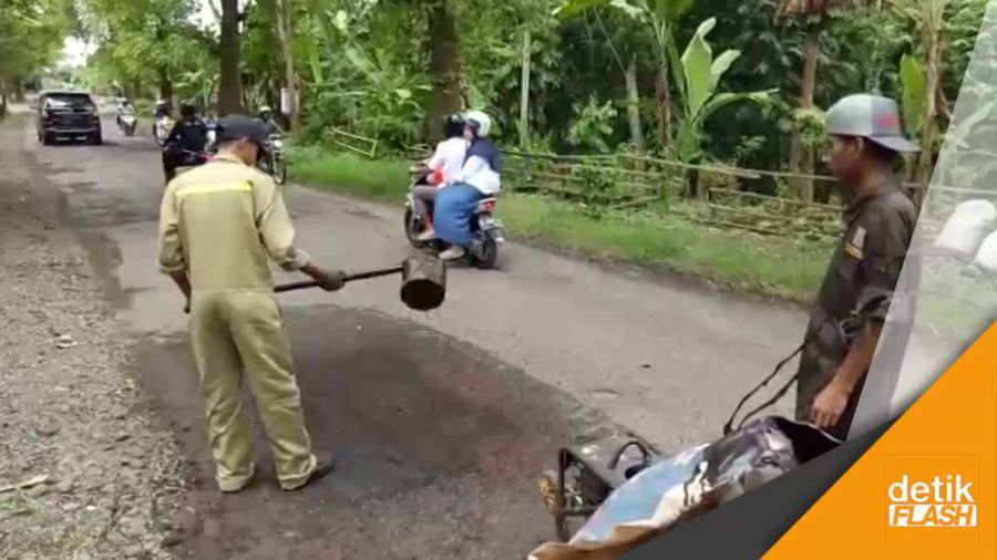 Wow! Ada Satgas Pemburu Jalan Berlubang