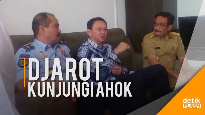 Djarot Kunjungi Ahok di Rutan Cipinang