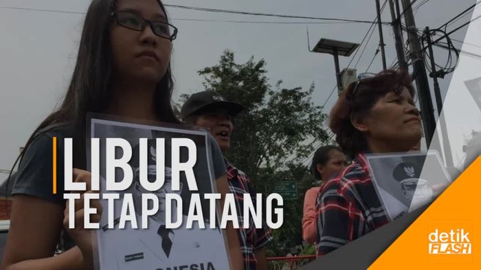 Dukungan untuk Ahok Tak Kenal Hari Libur