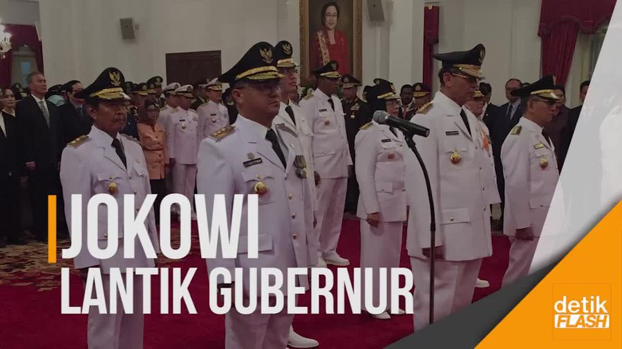 Presiden Jokowi Lantik 5 Gubernur Baru di Istana