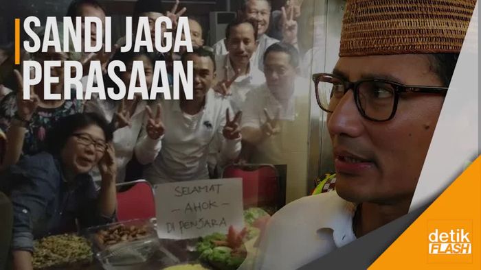 Beredar Foto Syukuran Vonis Ahok, Ini Kata Bang Sandi