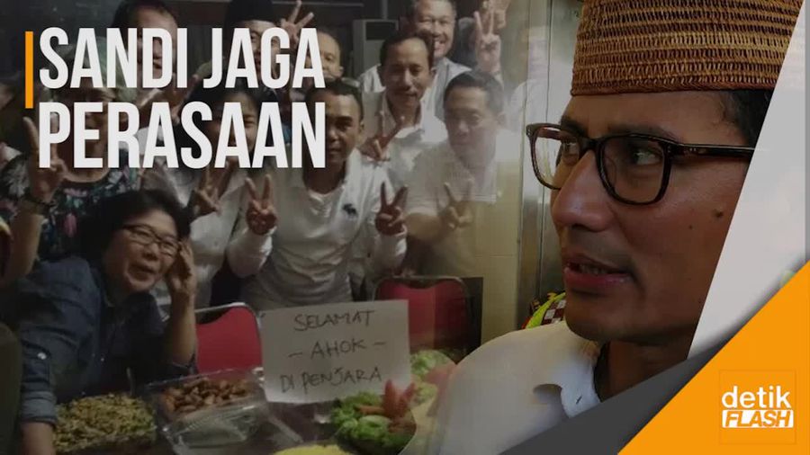 Beredar Foto Syukuran Vonis Ahok, Ini Kata Bang Sandi