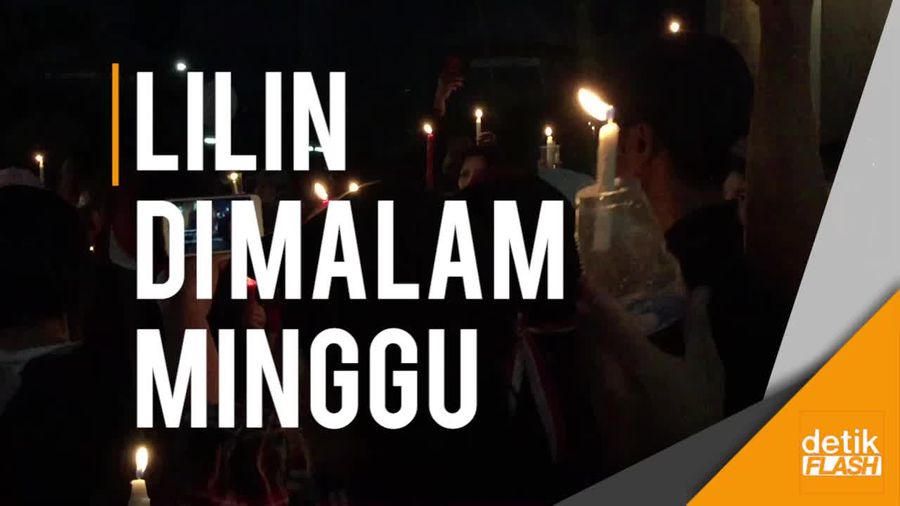 Nyala Lautan Lilin di Pengadilan Tinggi  