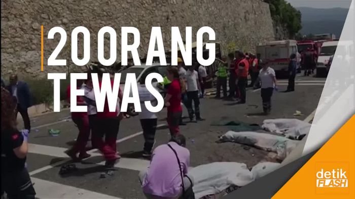 20 Orang Tewas dalam Kecelakaan Bus Wisata di Turki