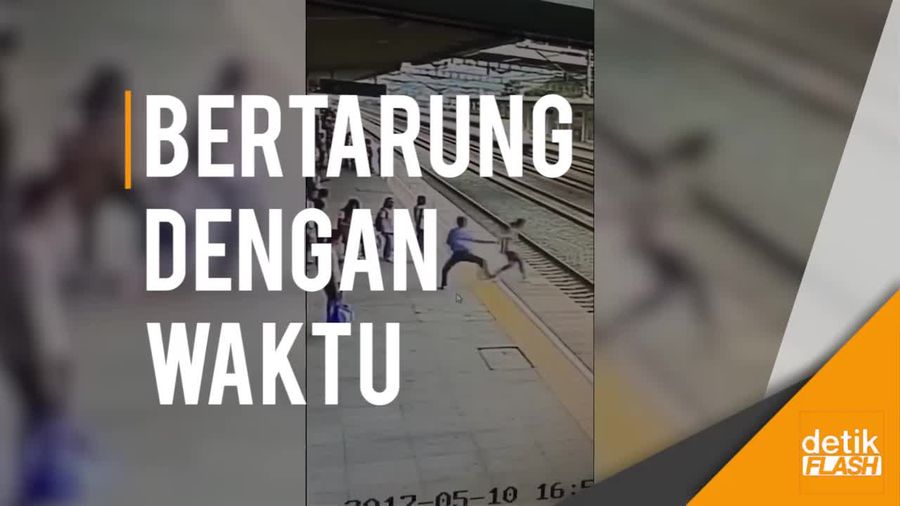 Heroik! Petugas KA Gagalkan Aksi Bunuh Diri Seorang Gadis