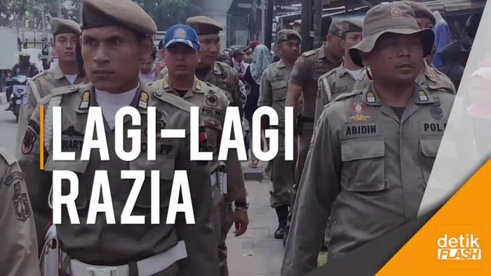 Satpol PP Lagi Rajin Razia PKL Tanah Abang 