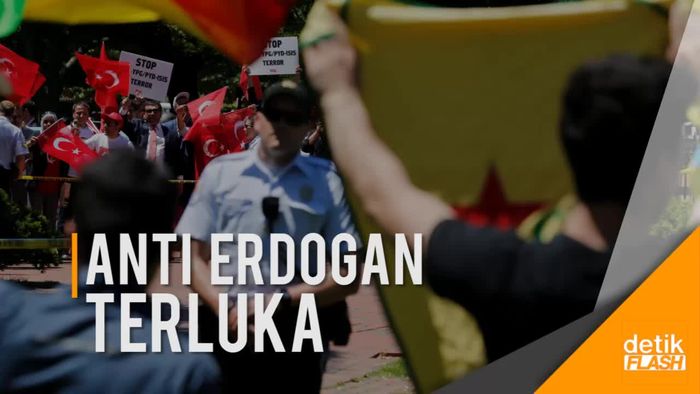Aksi Kekerasan Warnai Demo Anti Erdogan di Amerika Serikat