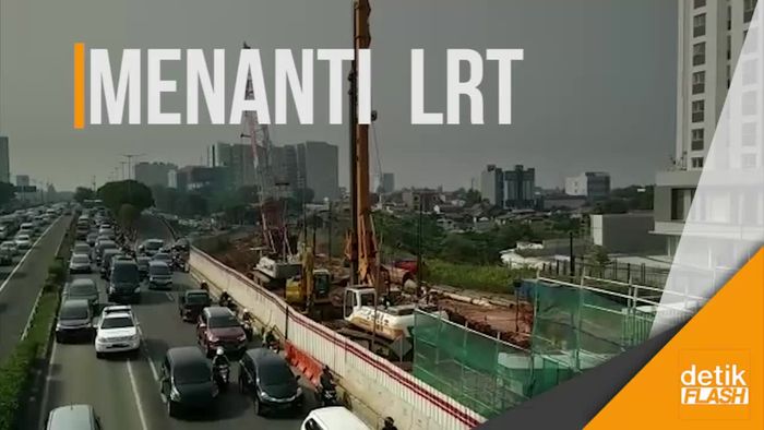 Proyek LRT Sudah Mencapai MT Haryono