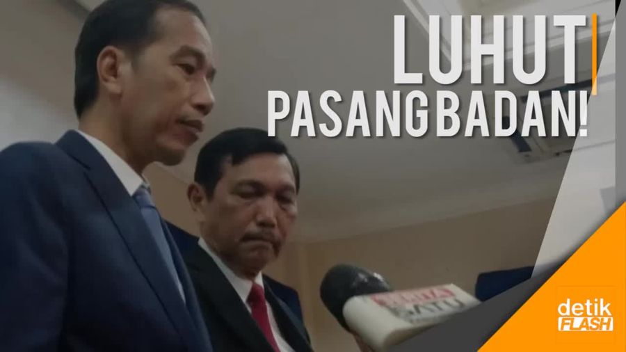 Jokowi Diberitakan Negatif, Luhut Pasang Badan
