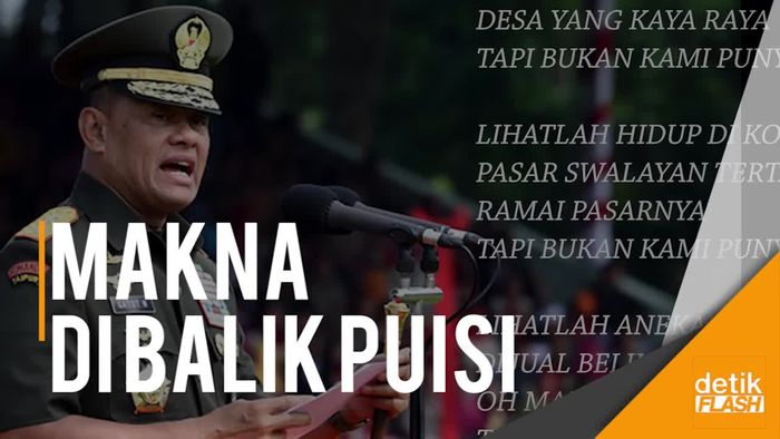 Heboh Panglima TNI Baca Puisi Denny JA, Ini Kata Kapuspen