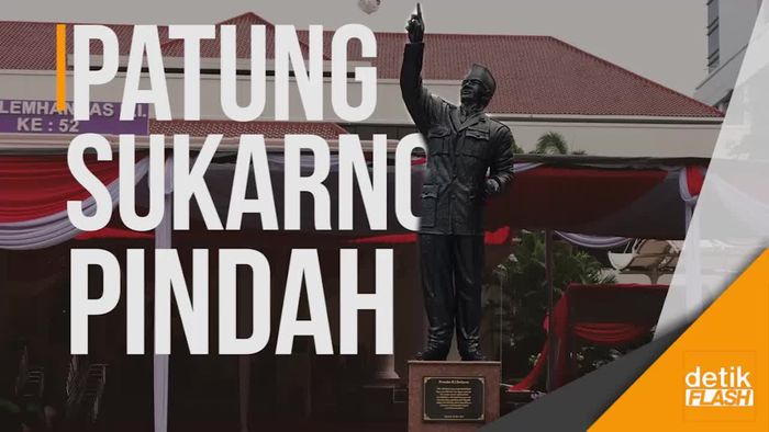 Patung Sukarno di Lemhannas Dipindah