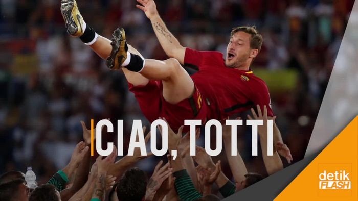 Laga Pamungkas Totti Berakhir Manis