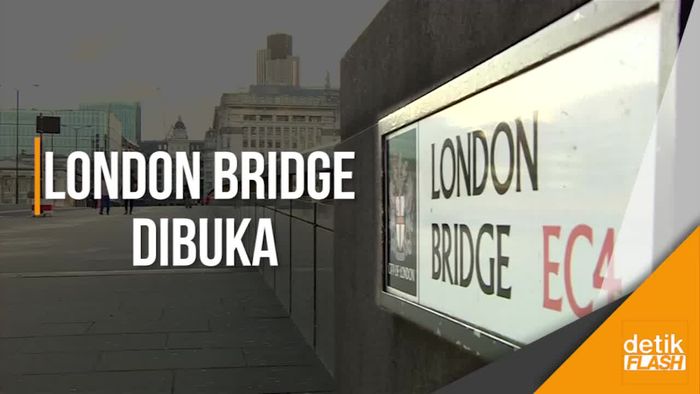 Akses Jembatan London Mulai Dibuka Namun Dijaga Ketat