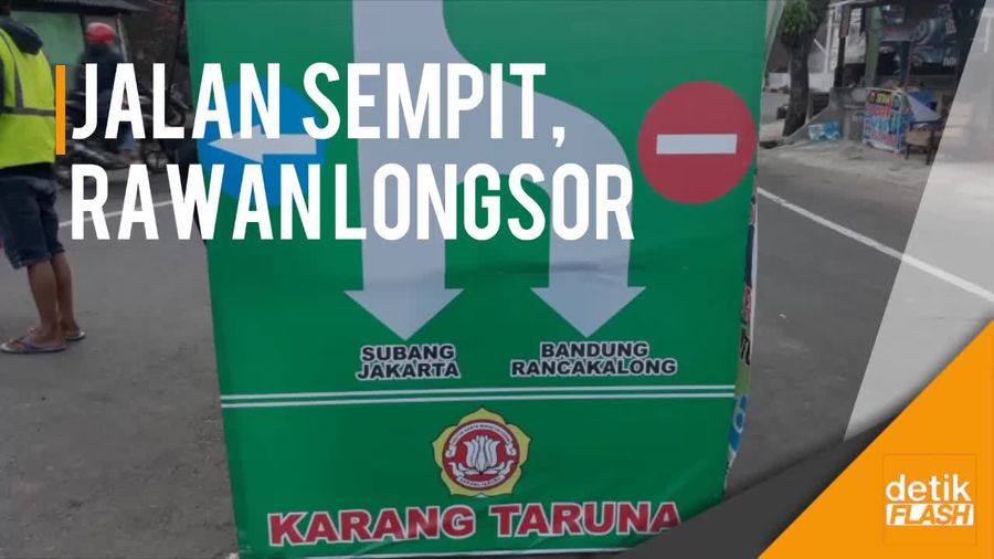 Waspada Longsor di Jalur Alternatif Subang-Sumedang