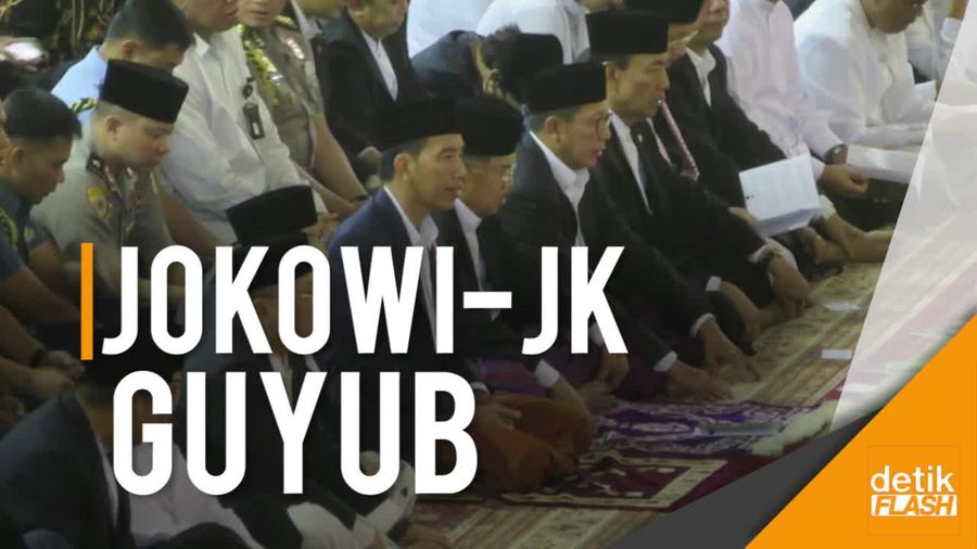 Saat Jokowi-JK dan Jemaah Khidmat Salat Id di Istiqlal