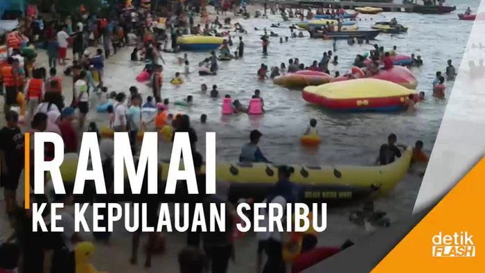 Libur Lebaran Wisatawan Serbu Kepulauan Seribu