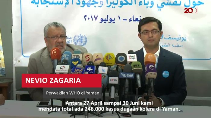 Wabah Kolera di Yaman Menggila, 1.500 Orang Tewas