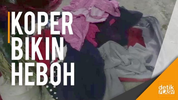 Koper Berisi Pakaian Bikin Geger di Depan Pos Polisi Jatinegara