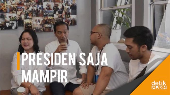 Kedai Kopi yang Didatangi Presiden Jokowi Ramai Pembeli  