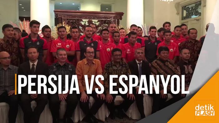 Jelang Laga Persahabatan, Punggawa Klub Espanyol Datangi Balaikota
