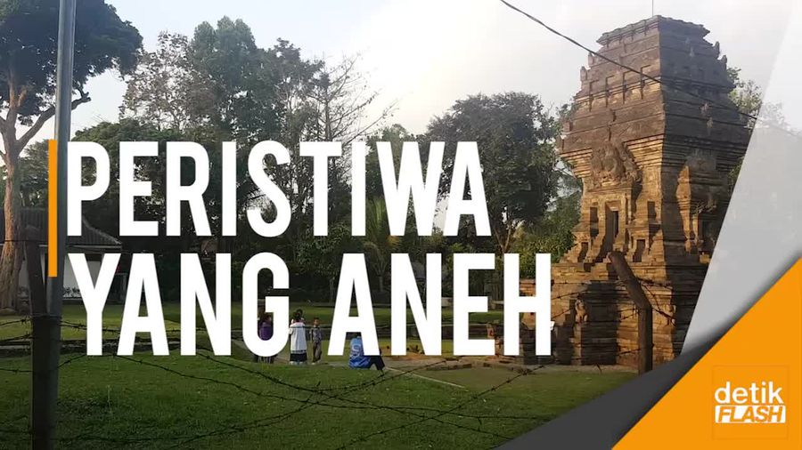 Kondisi Candi Kidal Setelah Diseruduk Mobil