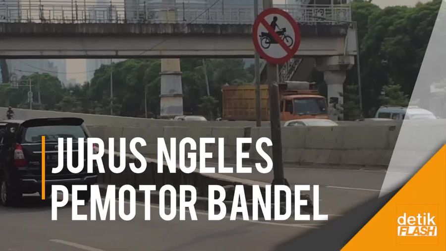 Jurus Ngeles Pemotor Saat Ketangkap Basah Masuki JLNT Casablanca