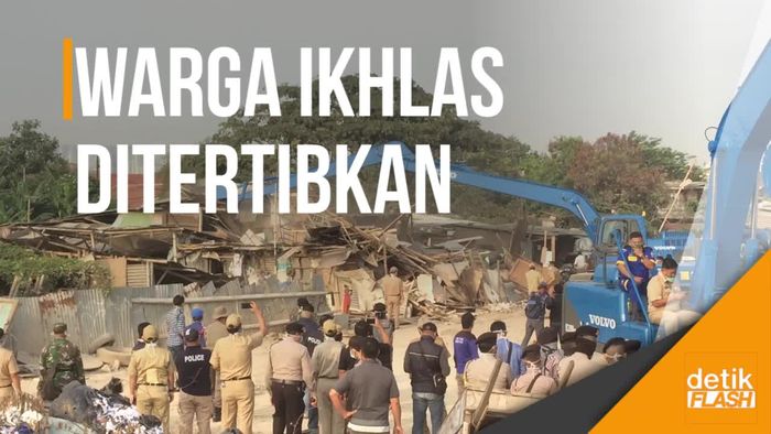 Begini Suasana Penertiban Bakal Stadion Internasional 