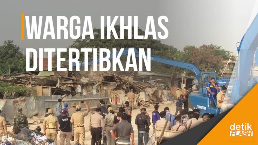 Begini Suasana Penertiban Bakal Stadion Internasional 