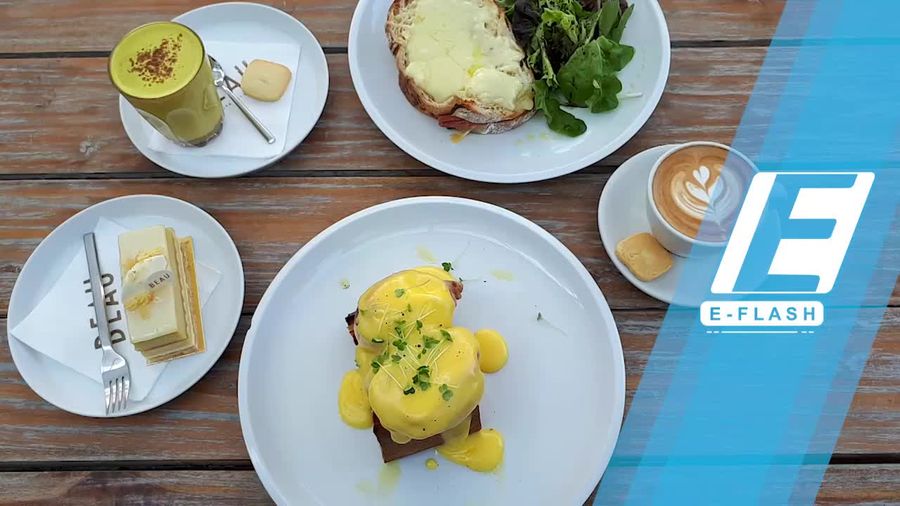 Gurihnya Croque Monsieur Berpadu Turmeric Latte