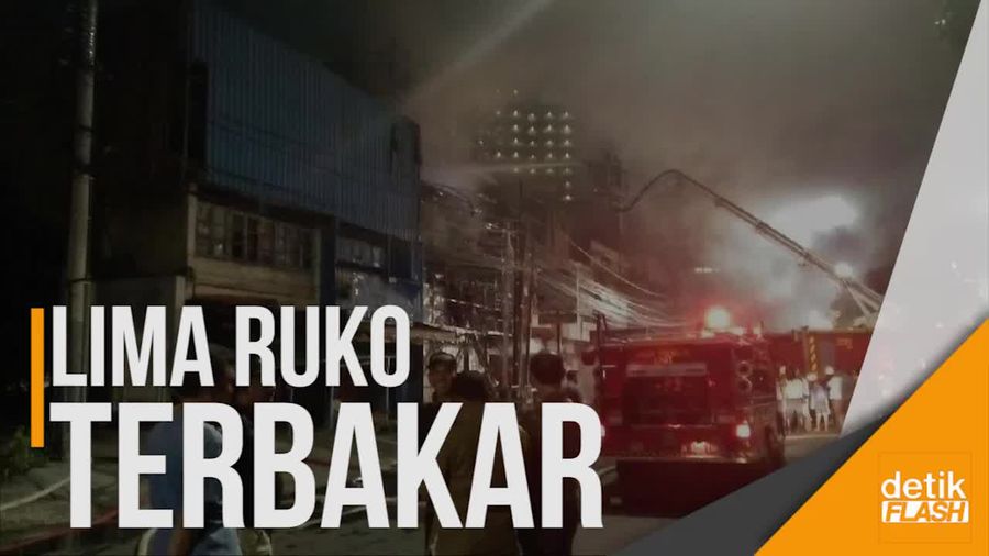 Kebakaran di Ruko Kebon Kelapa Diduga Akibat Korsleting Listrik