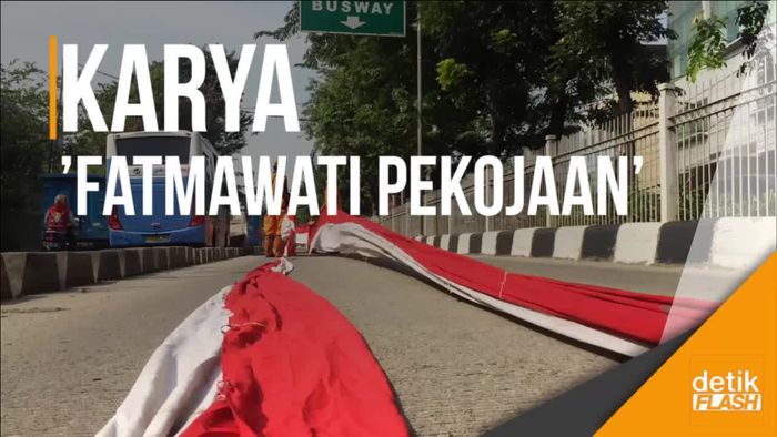 Merah Putih Membentang Sepanjang 500 Meter