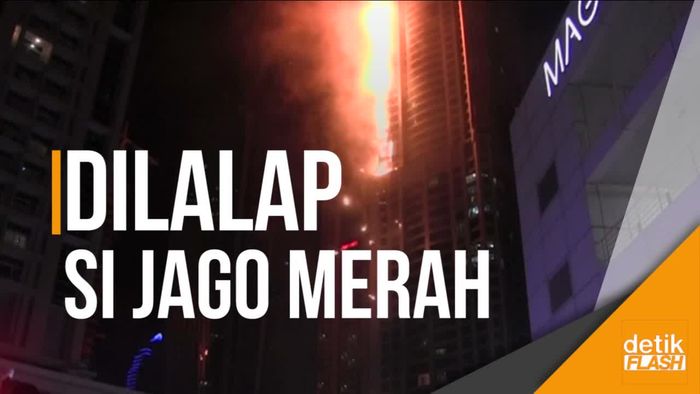 Gedung 79 Lantai Terbakar di Dubai 