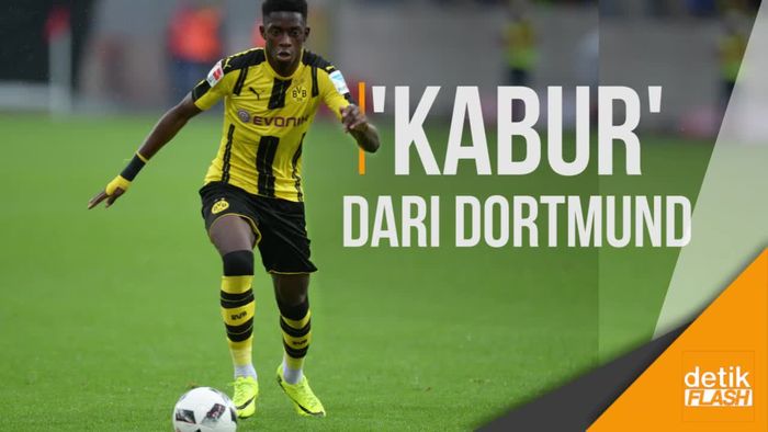 Diincar Barcelona, Dembele Bolos Latihan Dortmund
