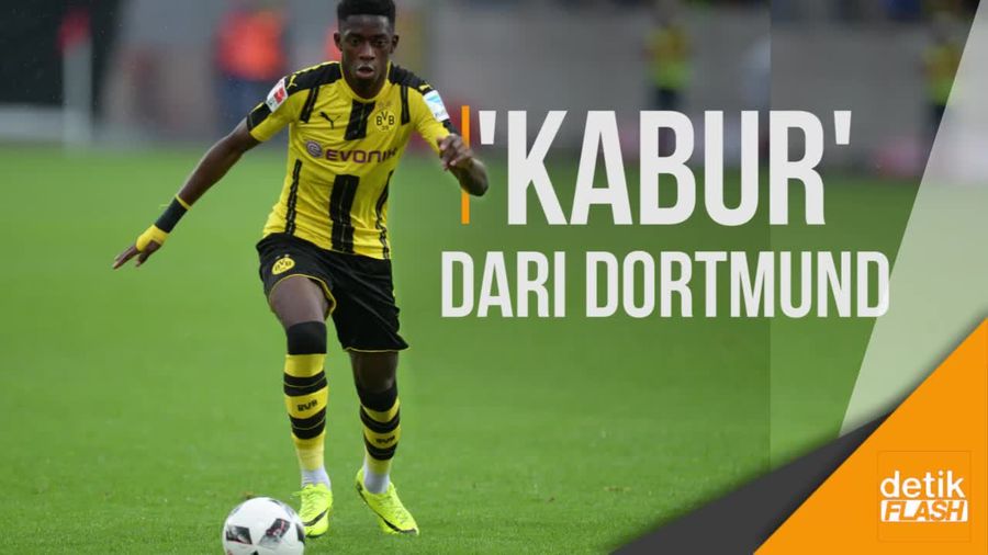 Diincar Barcelona, Dembele Bolos Latihan Dortmund