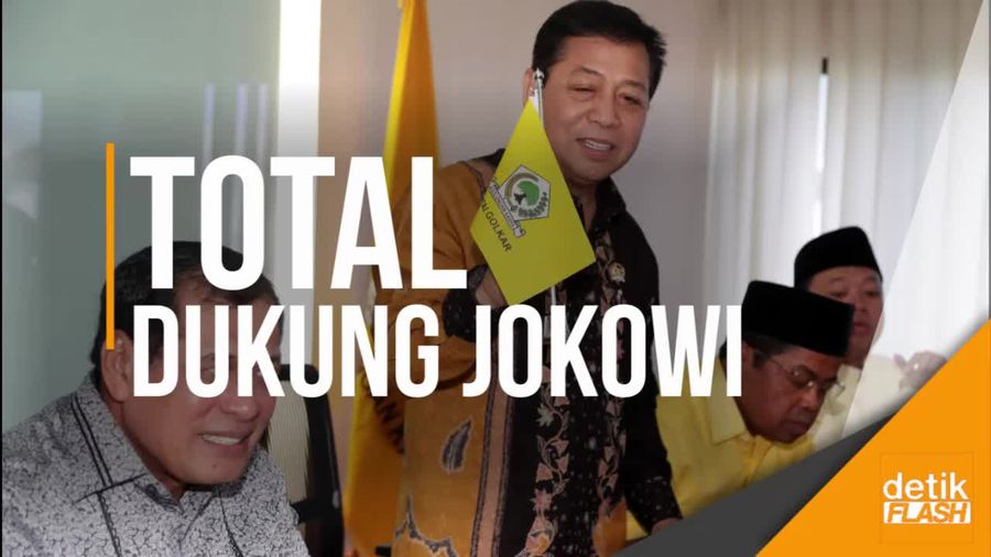 Foto Jokowi Sebagai Capres Bakal Dipajang di Tiap Acara Golkar